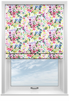Bluebellgray Flora, Cerise - Twist&Fit Roman Blind